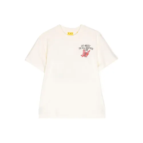 Off Белый Экрю Белый Kids T-рубашки