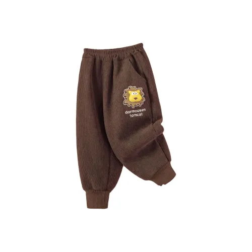 October Mommy Однотонные Утеплённые Штаны с Манжетами для Малыша