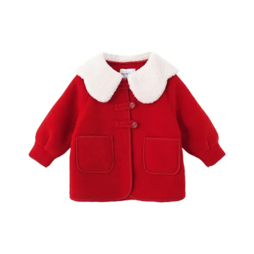Mami Macca Пальто Красное для детей 3-7 лет
