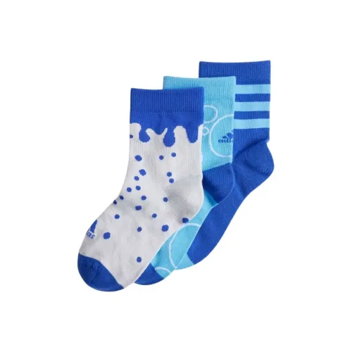 Adidas Набор из 3 пар носков HALO Синий + Синий Burst + Прозрачный Синий Kids Носки