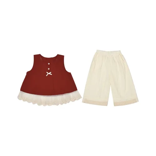 TONYBEAR Повседневная спортивная одежда 2 предмета комплект красный для детей 3-7 лет