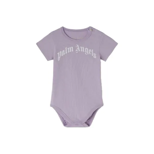 PALM ANGELS Комбинезон Детская одежда Изогнутый Логотип Bodysuit Фиолетовый Infant And Toddler