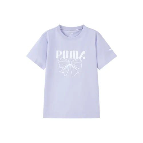 PUMA T-рубашка Sportstyle Series SS25 фиолетовая 70101 для детей 3-7 лет