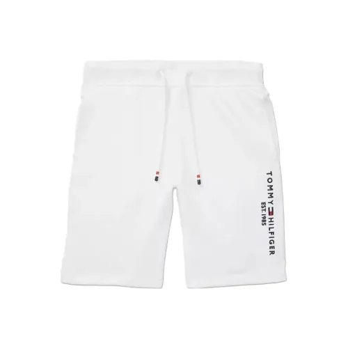 Tommy Hilfiger Детская одежда Логотип Короткий Bottoms Свежий Шорты Детский Белый