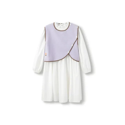 Подростки Balabala Комплект с юбкой Белый Фиолетовый Тон