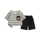 Зеленый кофейный / Круглый смайлик / Карман / Черный / Однотонный