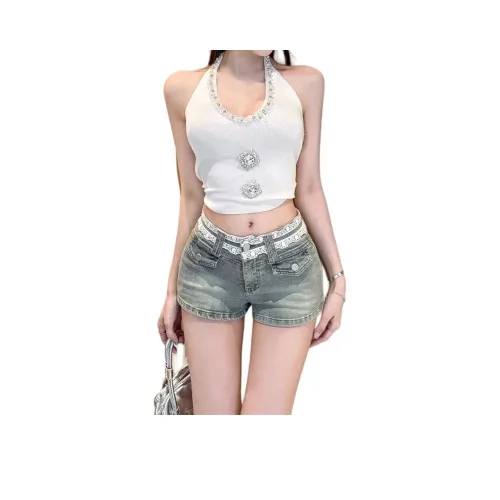 RAMPAGE Джинсовые шорты Женские Светло-синие