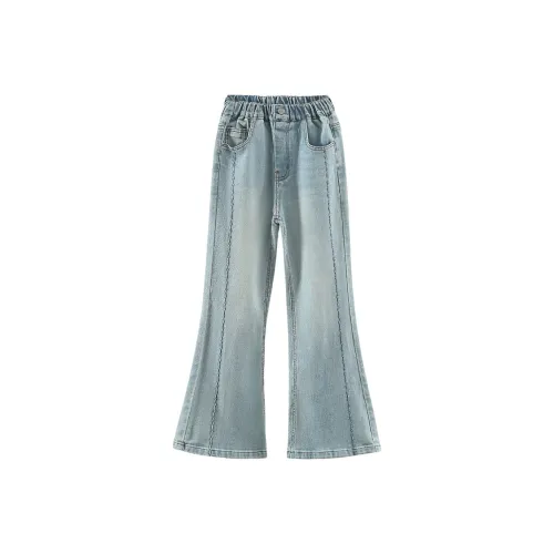 Your Royal Highness Модный Модный Эластичный Пояс Bootcut Светло-Синий Детский