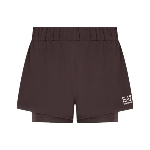 EMPORIO ARMANI EA7 Серые Женские Спортивные Шорты