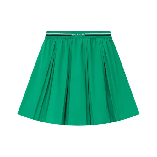 Tommy Hilfiger Однотонный Умеренный Юбка для детей 3-7 лет Зеленый