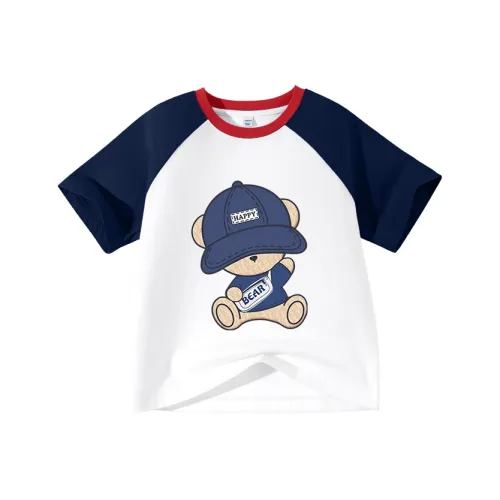 La Chapelle Kids T-Рубашка Темно-синий GREETING Медвежонок Дети Возрастом 3-7 Лет