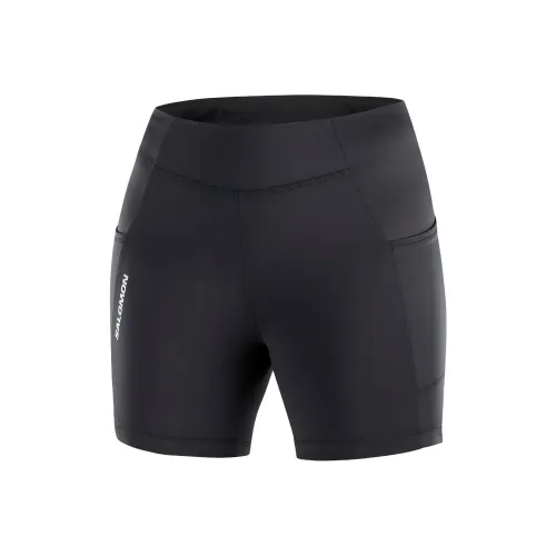 SALOMON CROSS RUN Спортивные шорты Женские Темно-черный