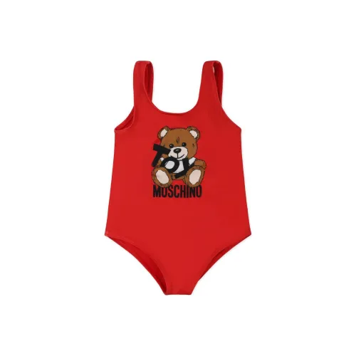 MOSCHINO Облегающий купальник для малышей и детей дошкольного возраста красный
