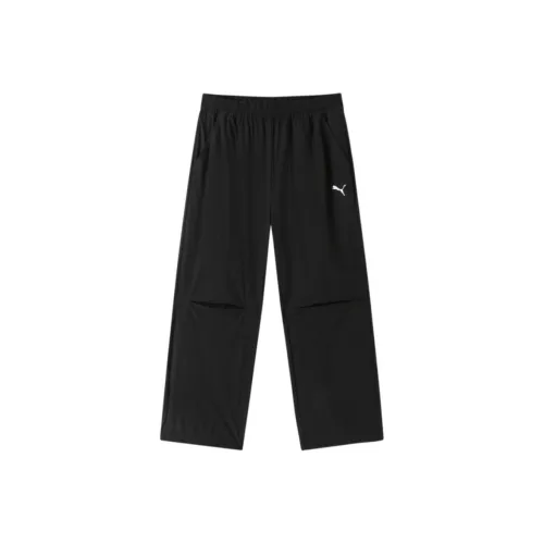 PUMA Вязаные Тренировочные Штаны SS25 Черные Подростки