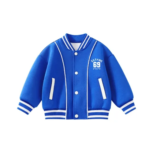 Улица Сезам Бейсбольная куртка Цветной синий для детей 3-7 лет