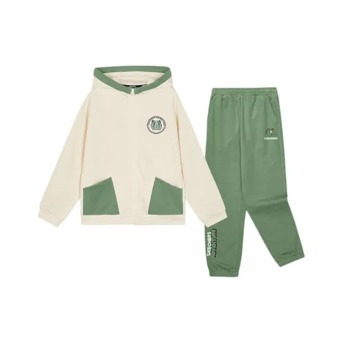 Skechers Kids Повседневная спортивная одежда SS25 2 предмета комплект Слоновая кость 001J Дети 3-7 лет