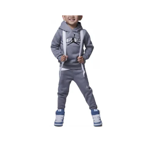 Джордан Набор Детская одежда Sustainable Materials Пуловер Толстовка Набор Gray Infant и Toddler