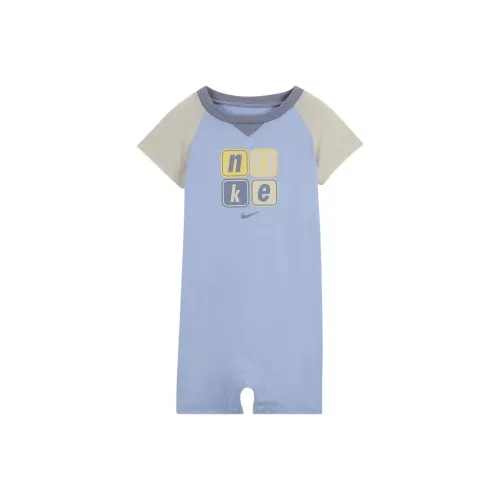 nike Малыш 0-9M Короткий комбинезон Romper Coverall Детский синий