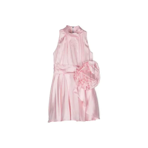 BALMAIN SS24 Платье Детское Розовое