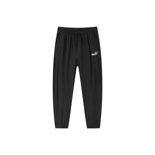 Детские PUMA Вязаные Спортивные Штаны Sportstyle Series SS25 Черные