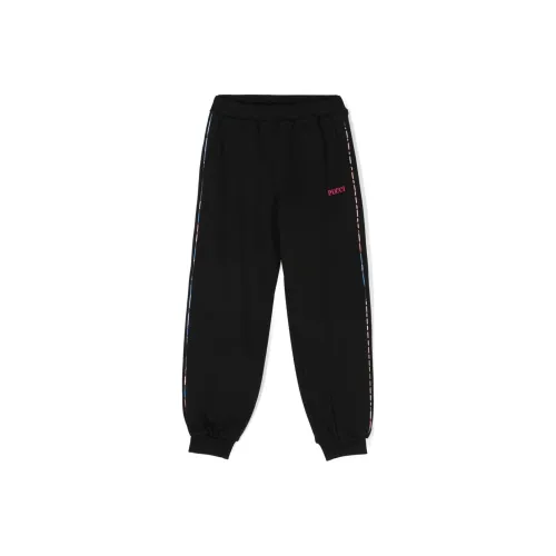 EMILIO PUCCI Вязаные спортивные брюки черного цвета для детей