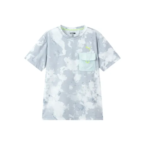 PUMA FOREVER Серый Белый Тон KIDS T-Рубашки