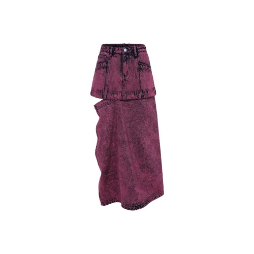 BJHG Розовая Женская Джинсовая Короткая Юбка