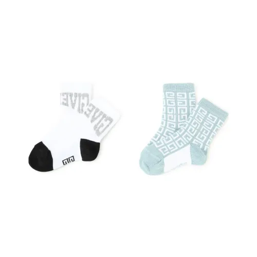 Givenchy 2 шт Зеленый+Белый Детские носки