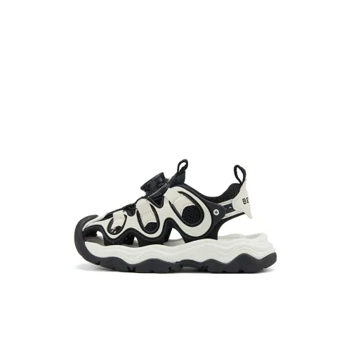 BELLE Дышащий Быстросохнущий Низкий Топ Детские Сандалии Черные Детские