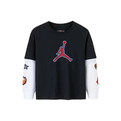 Джордан T Рубашка Глубокий Черный Дети Возраст 3-7 Лет