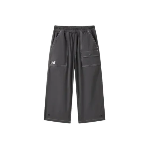 Детские 3-7 лет New Balance совместный бренд Вязаные тренировочные штаны NB Темно-серый