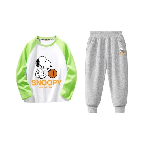 SNOOPY Повседневная спортивная одежда 2 предмета набор для детей в возрасте 3-7 лет