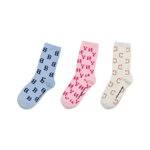 MLB KIDS Набор из 3 пар носков для детей: синий + розовый + абрикосовый