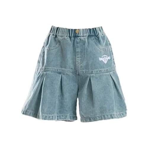 URBANSHOW Лето Юбка Позиционирование стиля Ширина штанины внизу Шорты Подростки Джинсовый синий