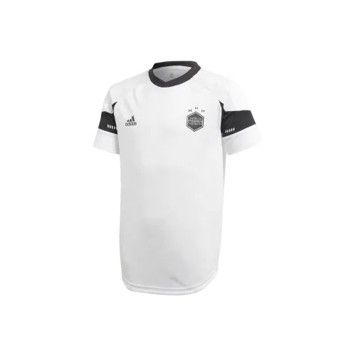 Adidas X XINGQIUDAZHAN LIANMINGKUAN T-рубашка белый подростки