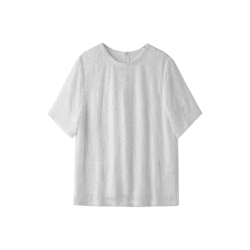 ZHEXI Бежевые Женские Рубашки