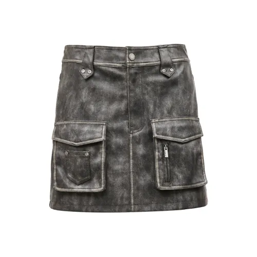 Only Кожаные короткие юбки Женские
