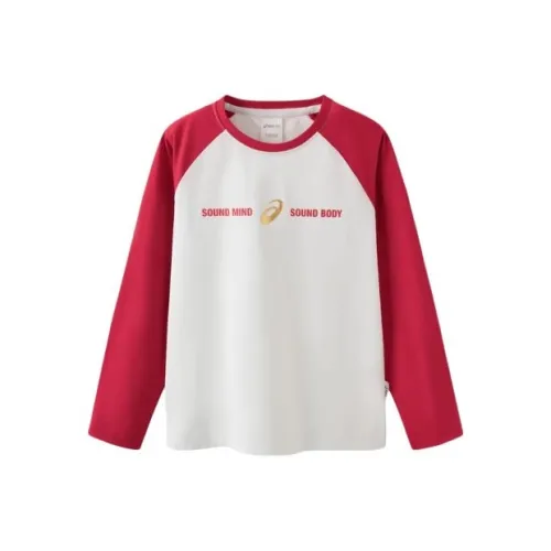 Asics T-Shirt Urban Light Trend White Red Teenagers