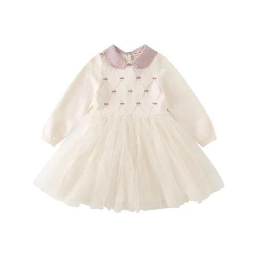 DAVE BELLA Платье Морозно-белый Детский