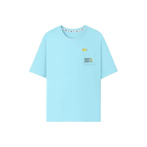 Skechers Kids x SMILEYWORLD T-рубашка SS25 Морозно-синий 01P3 Подростки