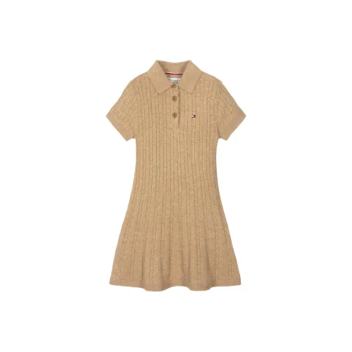 Tommy Hilfiger Платье Каштаново-коричневый Детский