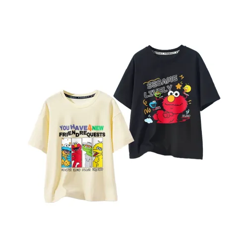 Улица Сезам T Рубашка 2 шт Дети 3-7 лет