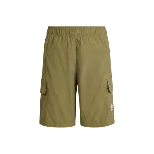 Adidas Originals Adicolor Карго Шорты Подростки Темно-оливково-зеленый