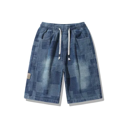 WJBS Синие Унисекс Джинсовые Шорты