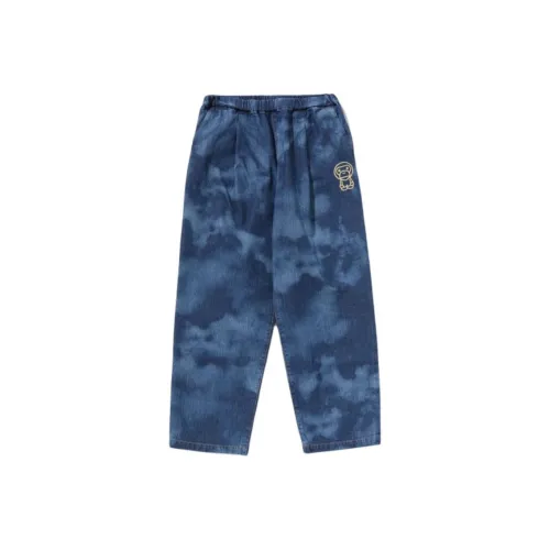 A BATHING APE Джинсы SS25 Темно-синий Children Возраст 3-7 лет