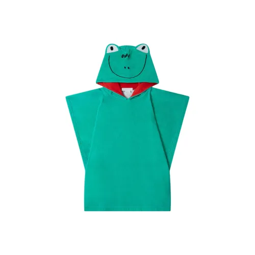 Stella McCartney SS25 Лягушка Узор Полотенце с Cloth Козырек Зеленый Детский