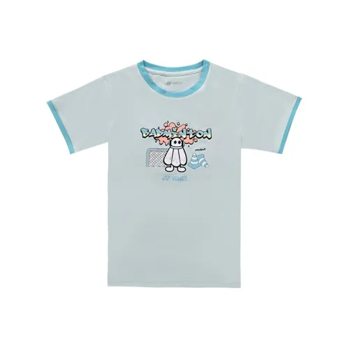 YONEX T-рубашка Мятно-зеленый Экрю Темно-синий Синий Унисекс