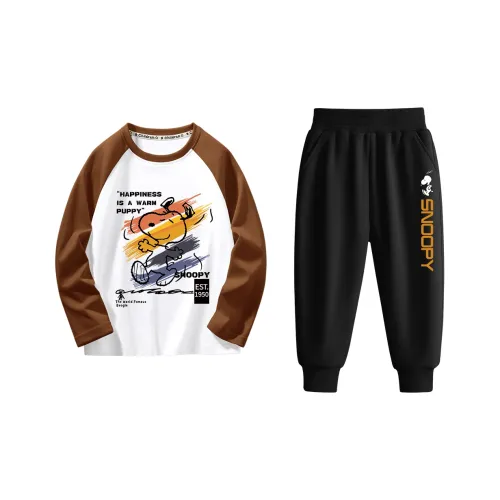 SNOOPY Повседневная спортивная одежда 2 предмета набор для детей в возрасте 3-7 лет