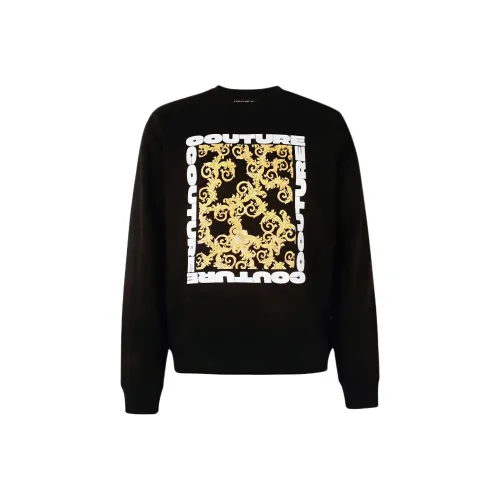 VERSACE JEANS COUTURE Черные Мужские Свитшоты