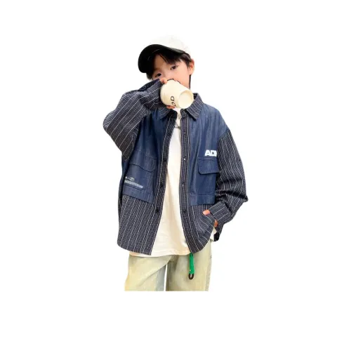 TAOTIANMAO Многоцветный Буква Полосы Детский Топ Осенний Весенний Подростки Темно-синий